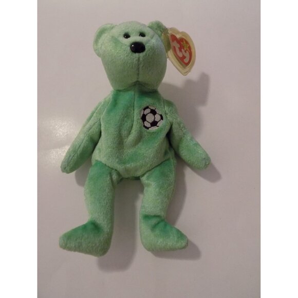 Ty Beanie Baby Kicks the Soccer Bear Push Toy - Picture 2 of 10